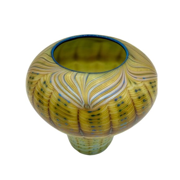 Orient & Flume Handcrafted Art Glass Vase - Picture 2 of 4